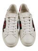 Gucci Web Accent Leather Sneakers