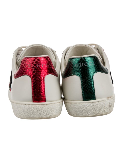 Gucci Web Accent Leather Sneakers