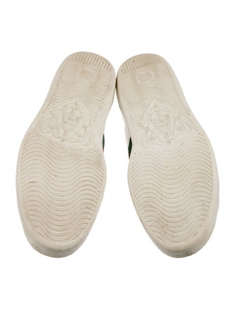 Gucci Web Accent Leather Sneakers