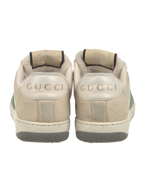 Gucci Web Accent Leather Sneakers