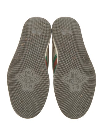 Gucci Web Accent Leather Sneakers