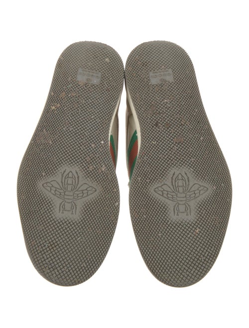 Gucci Web Accent Leather Sneakers