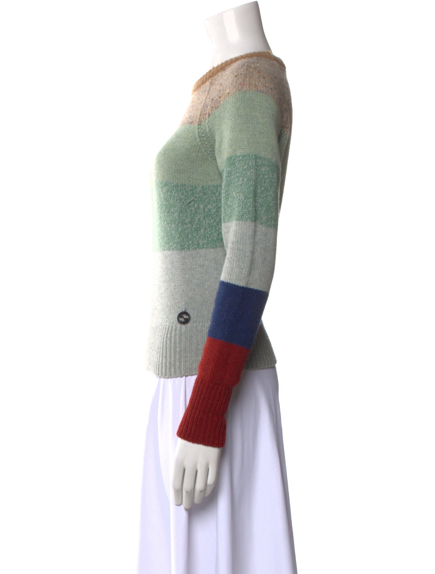 Gucci Camel Hair Striped Sweater