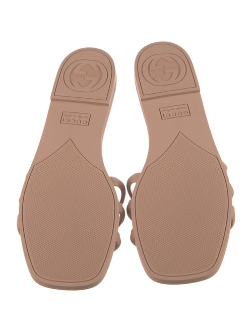 Gucci Interlocking G Logo Rubber Slides