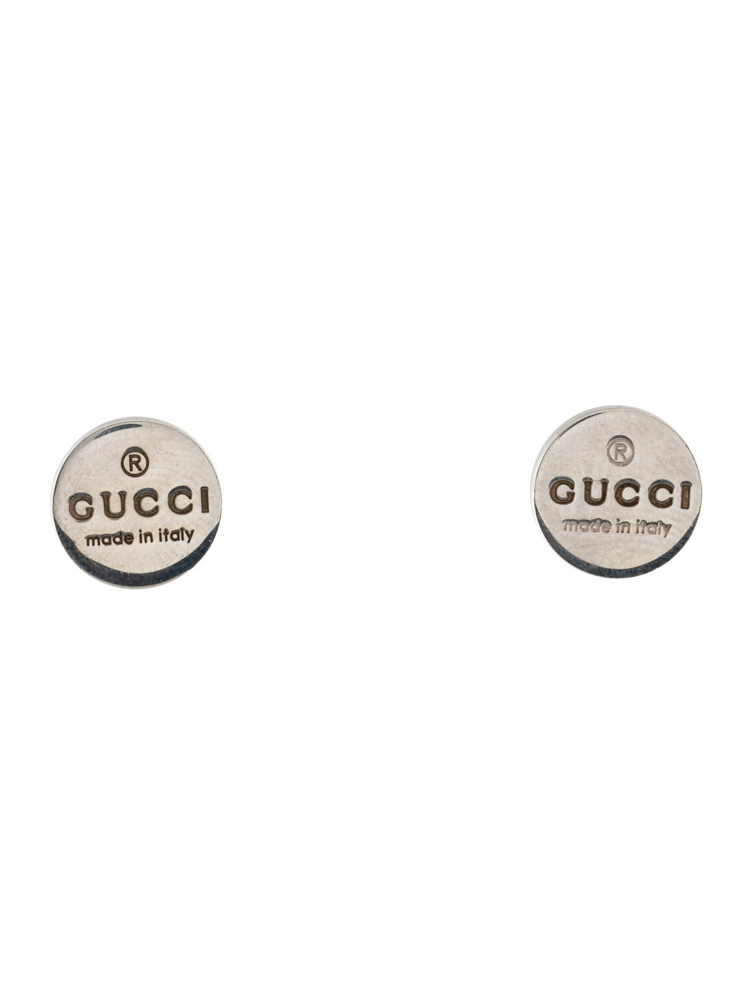 Gucci Round Trademark Stud Earrings