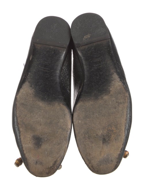 Gucci Bamboo Accent Patent Leather Ballet Flats