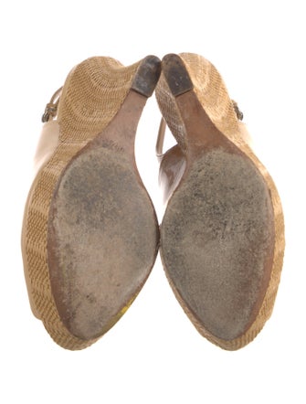 Gucci Patent Leather Slingback Pumps