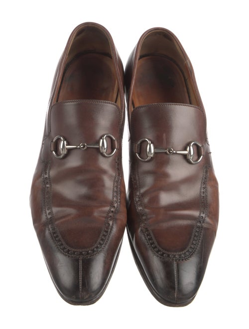 Gucci Horsebit Accent Leather Dress Loafers