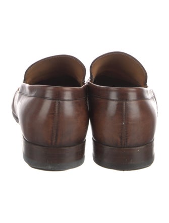 Gucci Horsebit Accent Leather Dress Loafers