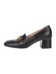 Gucci Sylvie Web Accent Leather Pumps