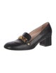 Gucci Sylvie Web Accent Leather Pumps