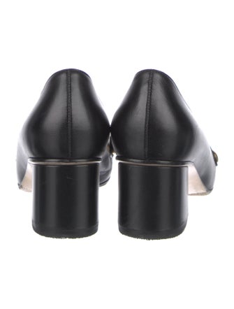 Gucci Sylvie Web Accent Leather Pumps
