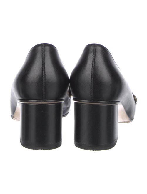 Gucci Sylvie Web Accent Leather Pumps