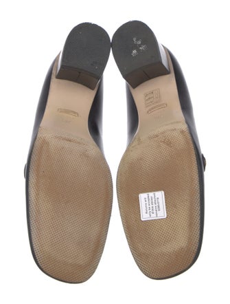 Gucci Sylvie Web Accent Leather Pumps