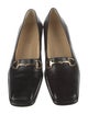 Gucci Horsebit Accent Leather Pumps