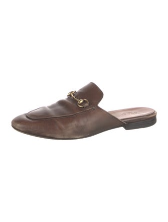 Gucci Horsebit Accent Leather Mules