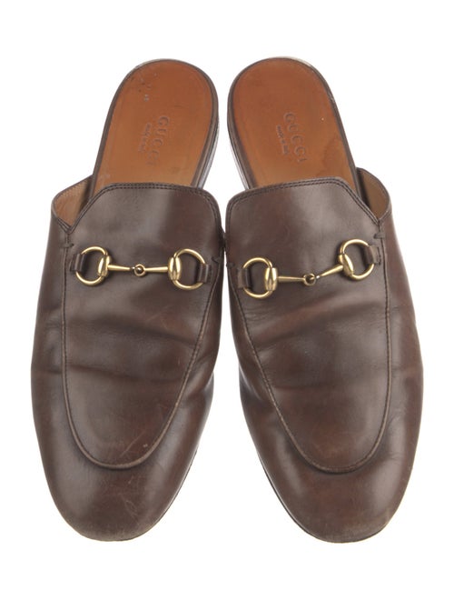 Gucci Horsebit Accent Leather Mules