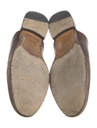 Gucci Horsebit Accent Leather Mules