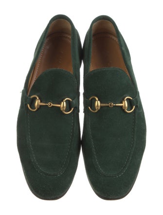 Gucci Horsebit Accent Suede Loafers