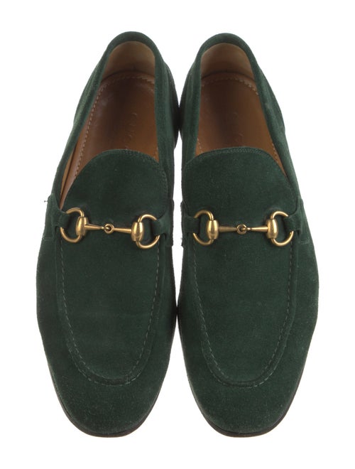 Gucci Horsebit Accent Suede Loafers