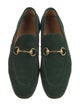 Gucci Horsebit Accent Suede Loafers