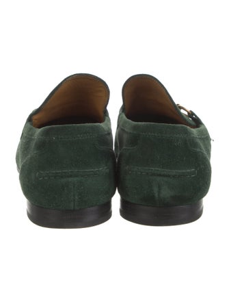 Gucci Horsebit Accent Suede Loafers