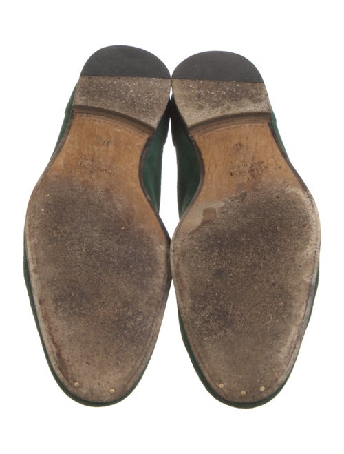 Gucci Horsebit Accent Suede Loafers