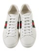 Gucci Web Accent Leather Sneakers