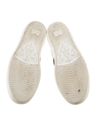 Gucci Web Accent Leather Sneakers