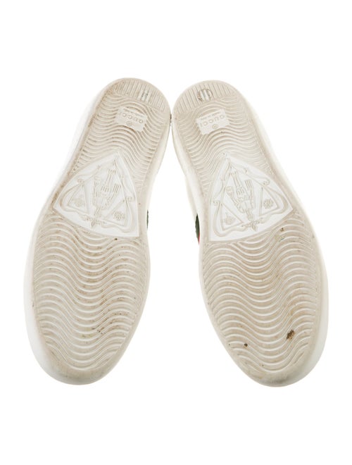 Gucci Web Accent Leather Sneakers