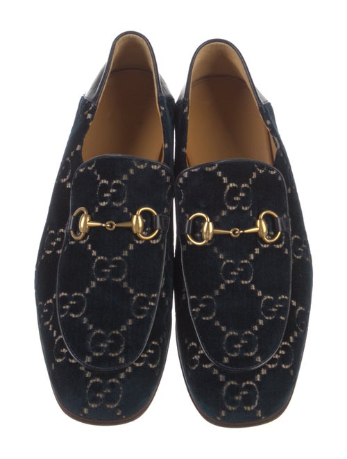 Gucci GG Logo Velvet Loafers