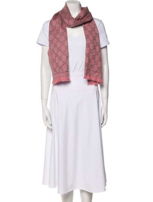 Gucci Wool GG Logo Scarf