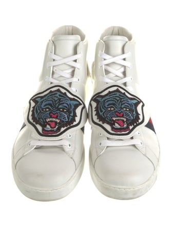Gucci Sylvie Web Accent Leather Sneakers