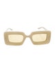 Gucci Double G Logo Square Sunglasses