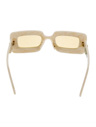 Gucci Double G Logo Square Sunglasses