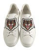 Gucci Leather Graphic Print Sneakers