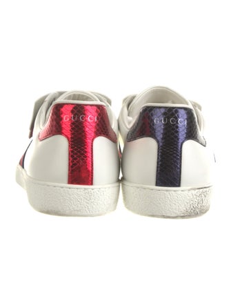 Gucci Leather Graphic Print Sneakers