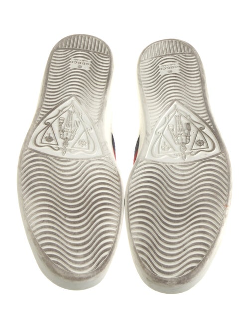 Gucci Leather Graphic Print Sneakers