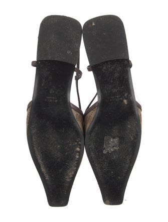 Gucci GG Canvas Canvas Slingback Flats