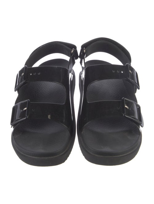 Gucci Sukey Logo Rubber Slingback Sandals