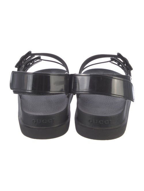Gucci Sukey Logo Rubber Slingback Sandals