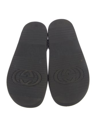 Gucci Sukey Logo Rubber Slingback Sandals