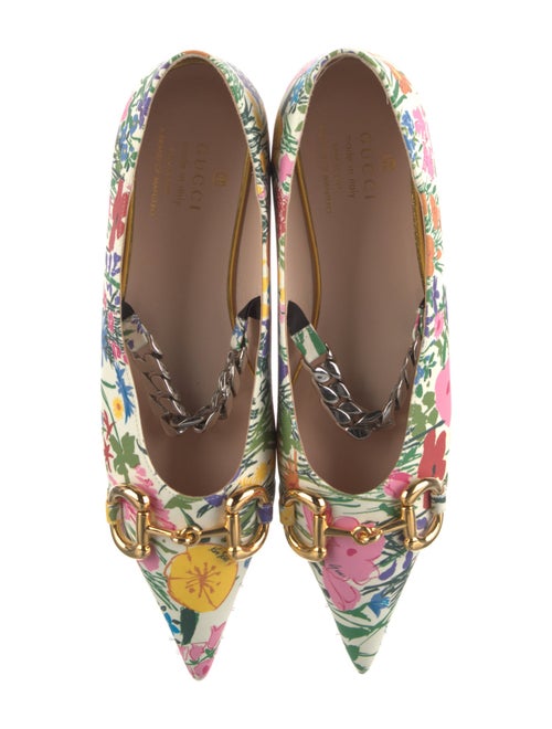 Gucci Horsebit Accent Leather Mary Jane Flats