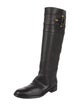 Gucci Hasler Horsebit Accent Leather Riding Boots