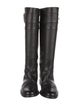 Gucci Hasler Horsebit Accent Leather Riding Boots