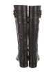 Gucci Hasler Horsebit Accent Leather Riding Boots