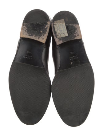 Gucci Hasler Horsebit Accent Leather Riding Boots