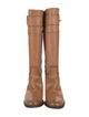 Gucci Horsebit Accent Leather Riding Boots