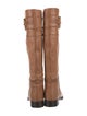 Gucci Horsebit Accent Leather Riding Boots