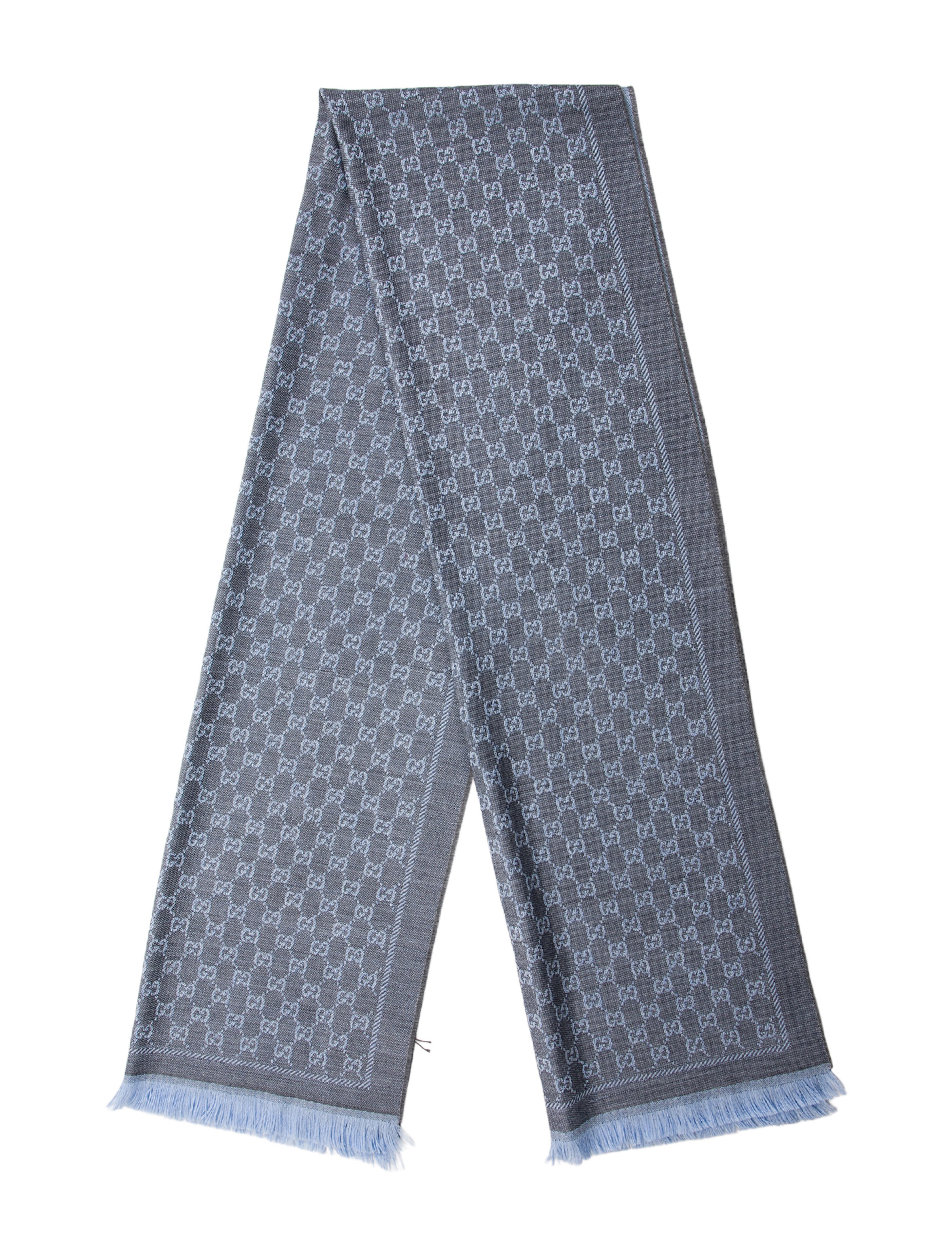 Gucci Wool GG Logo Scarf w/ Tags